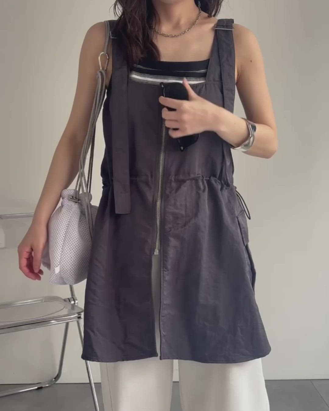 セール】ナイロンジップベスト／ミリタリーベスト《動画あり》（ベスト