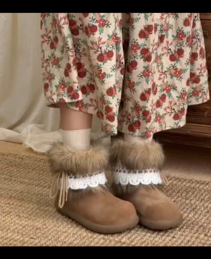 37 SARTORE エンジニアブーツ　ファー　ベージュ　　24 37 SARTORE エンジニアブーツ ファー ベージュ 24 SARTORE(サルトル