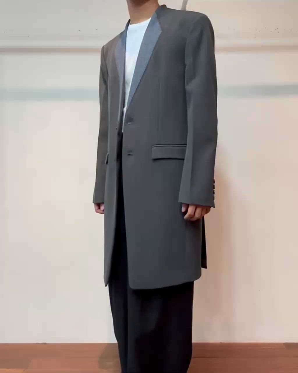 collar cloth long jacket（テーラードジャケット）｜ato（アトウ）の