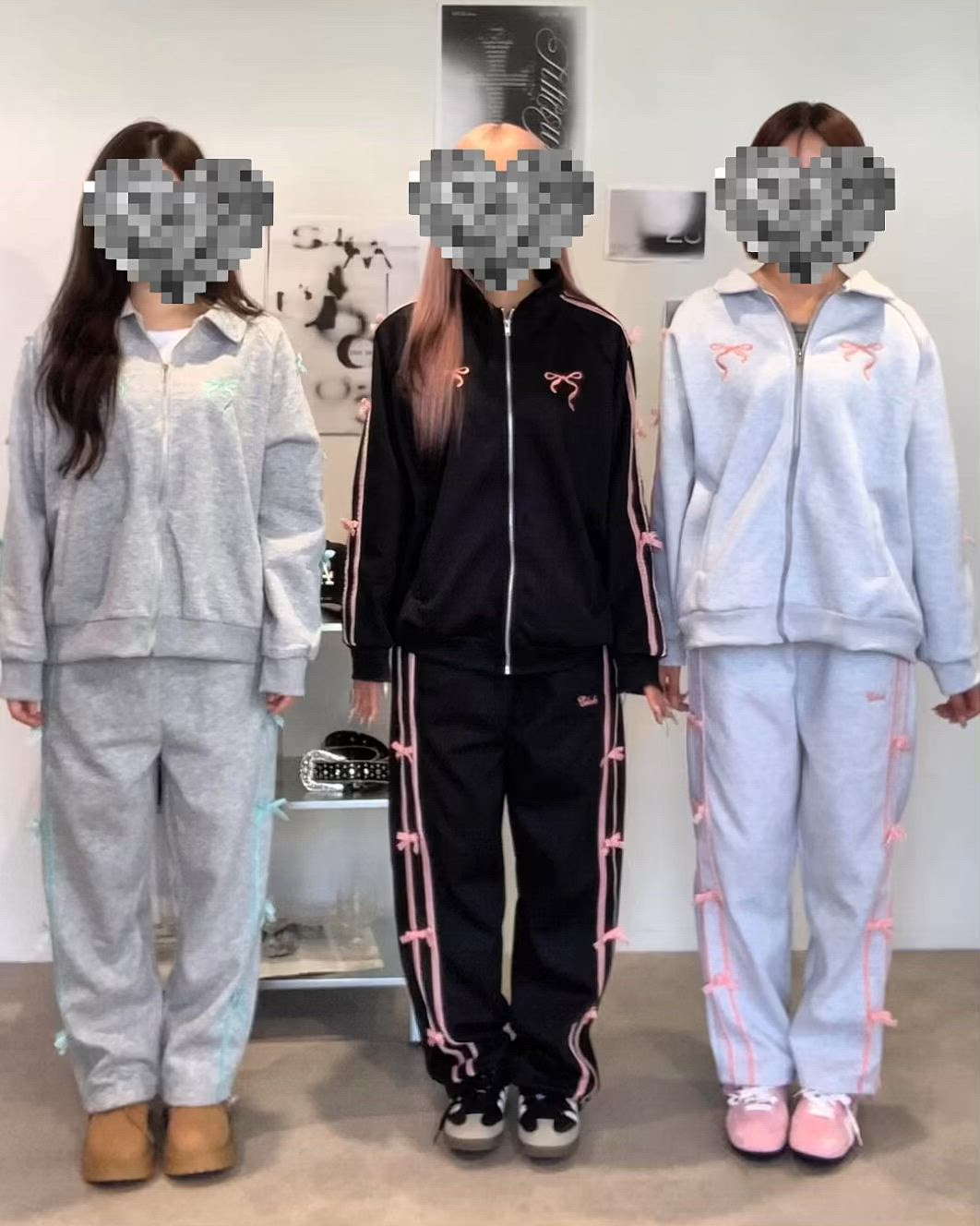 セール】【セットアイテム】ベロアリボン ドロスト付き サイドライン