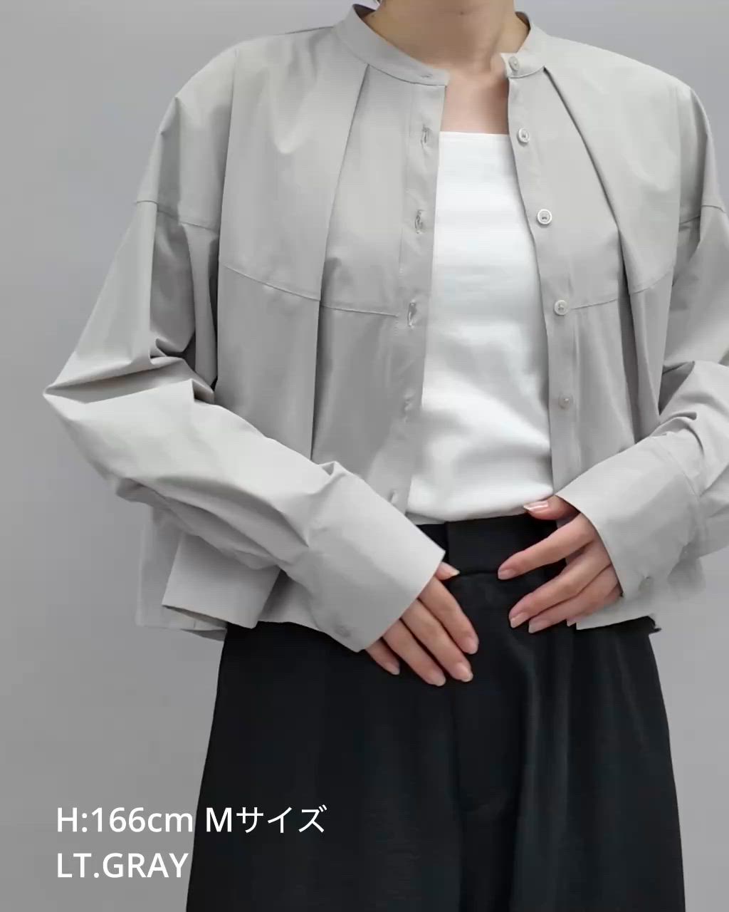 まだまだ綺麗に着れます】LOHEN クロップドシャツ クロップドシャツ