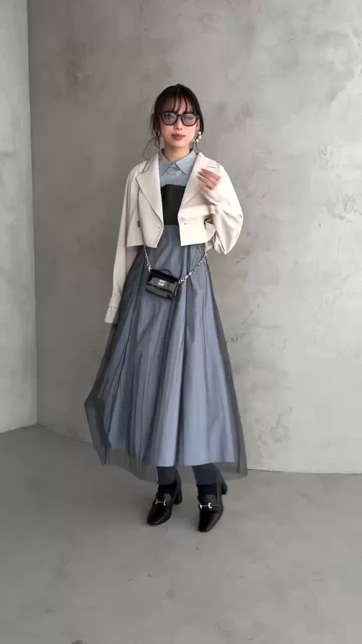 ビスチェドッキングパワショルシャツワンピース（ワンピース