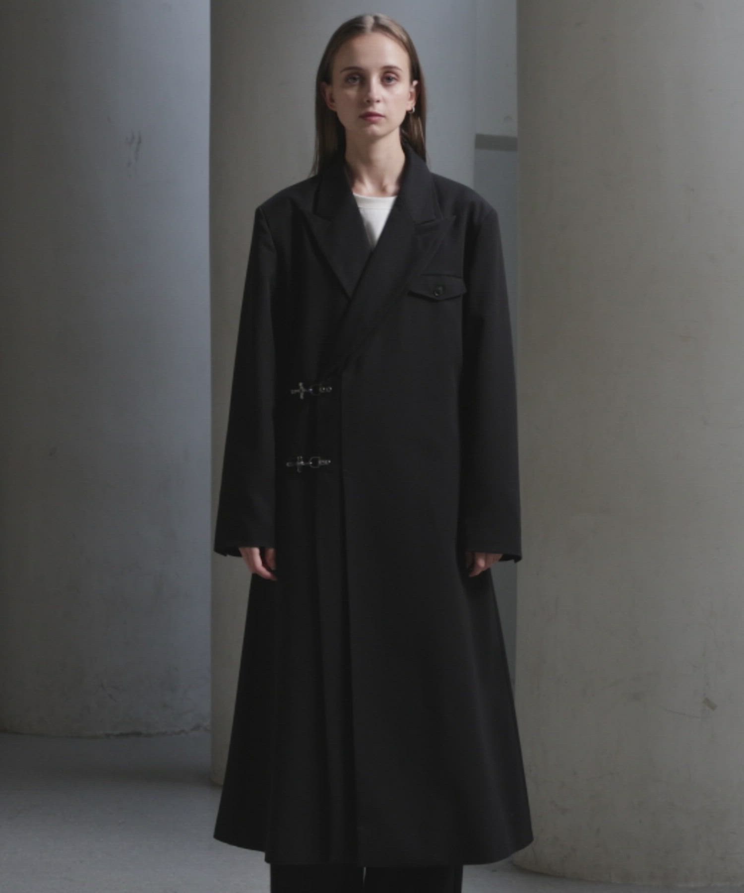 CLEL】Prime TR Double Lapel Coat / プライムTR ダブルラペルコート
