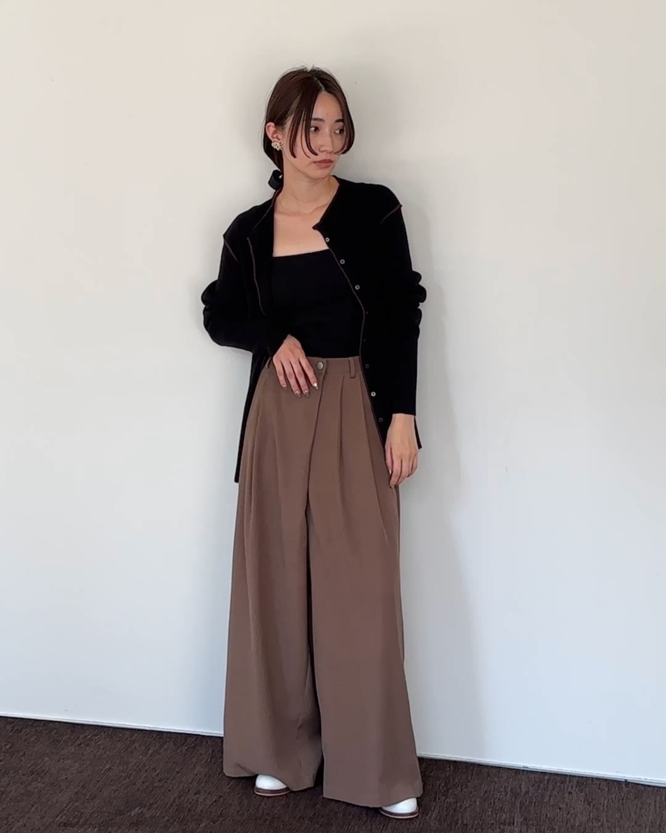セール】【Et】Wrap 2Tuck Wide Pants（スラックス）｜select MOCA Et
