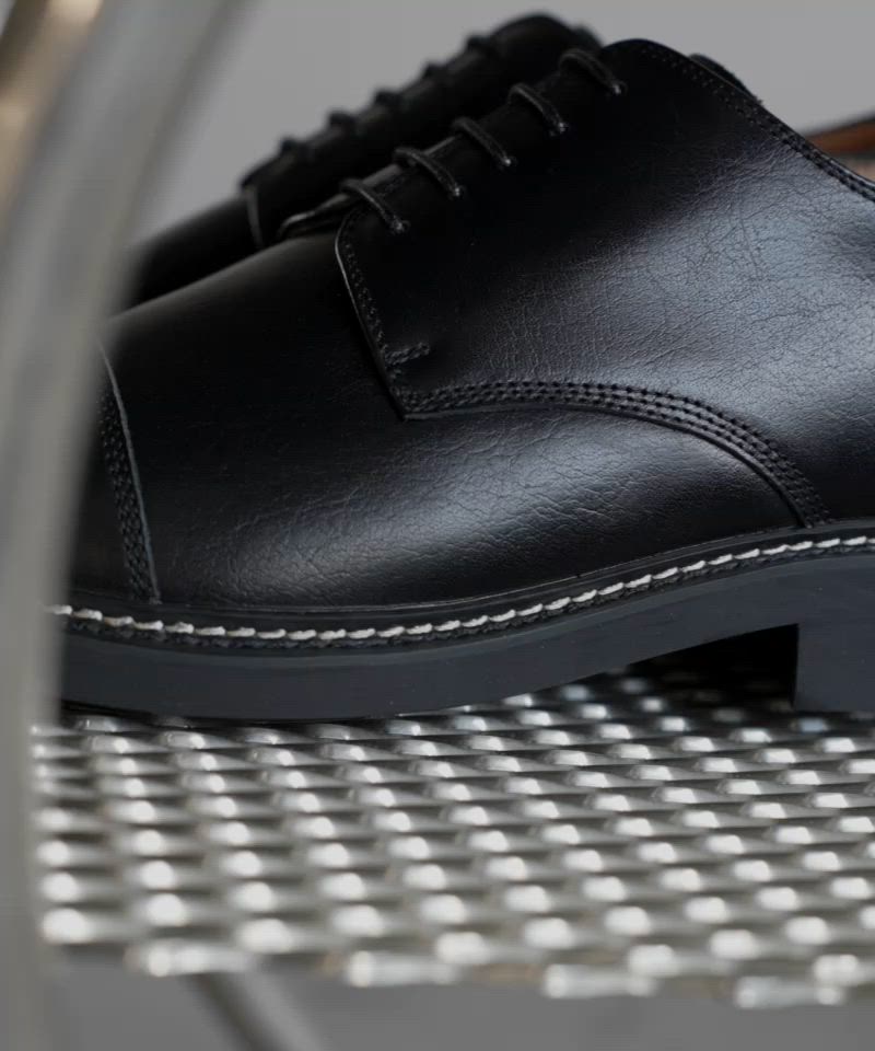 極美品 WYM 26.5 GENUINE LEATHER PLAIN DERBY GENUINE LEATHER PLAIN DERBY SHOES（ドレスシューズ）｜WYM LIDNM