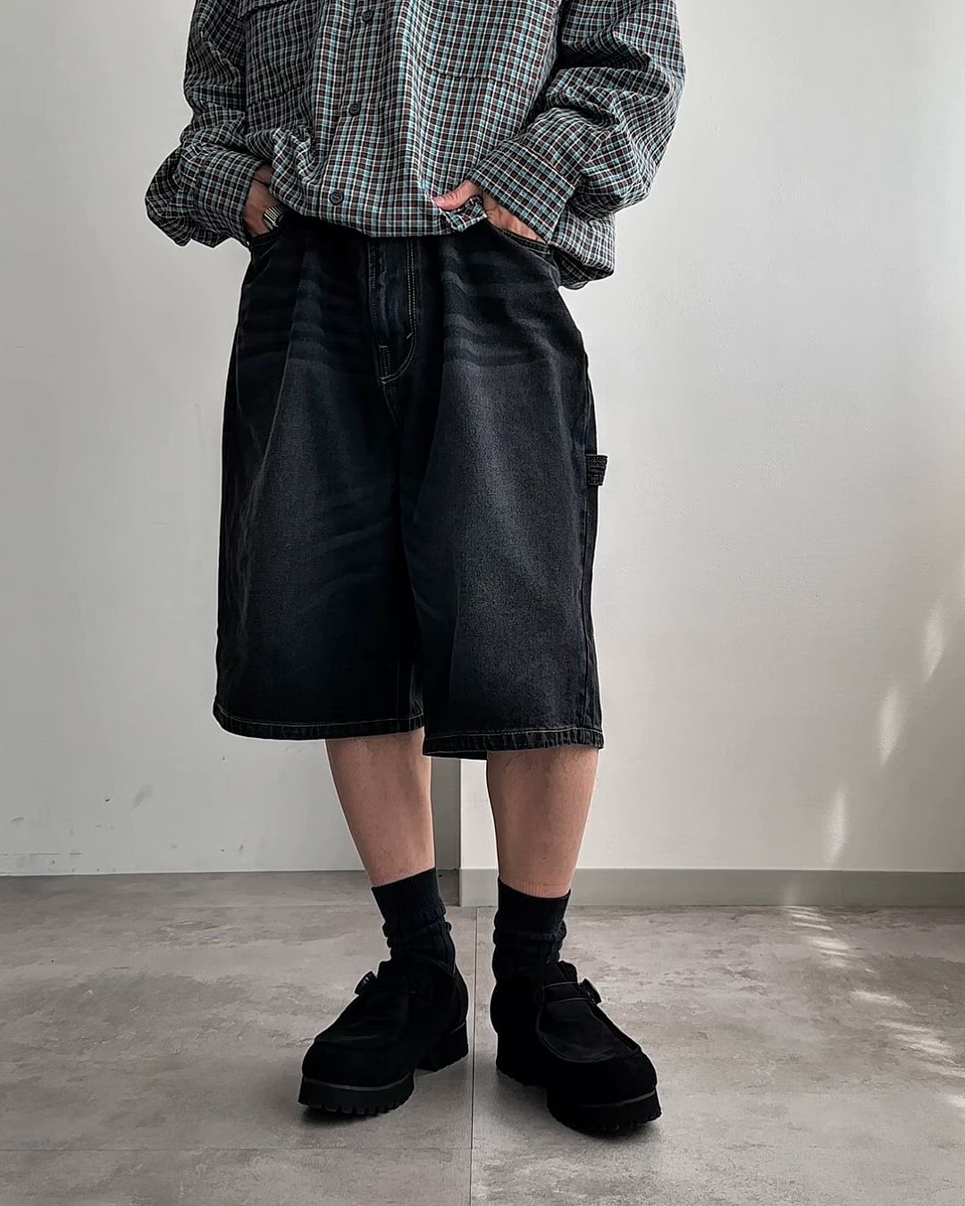 OVER DYED DENIM | REAL TREE HALF PANTS /オーバーダイデニム|リアル