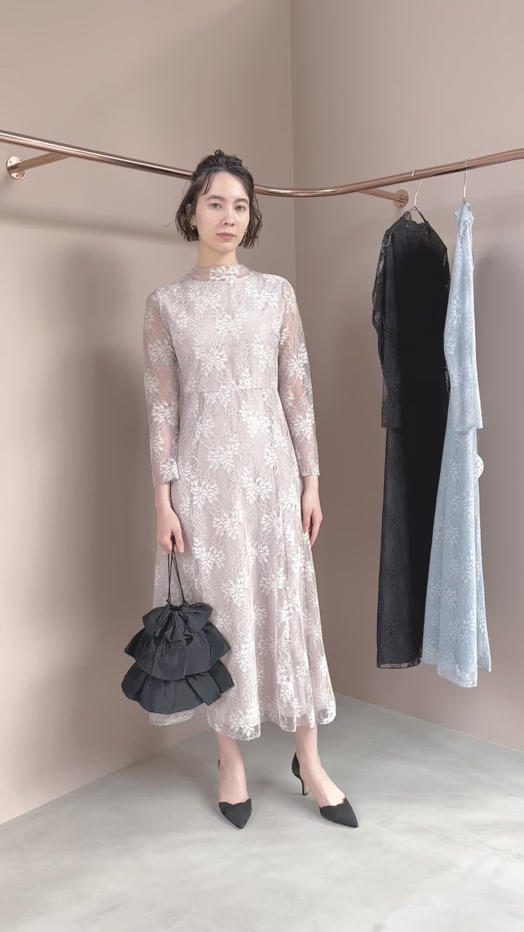オールレースメロウワンピース【kaene直営限定】結婚式 二次会 同窓会