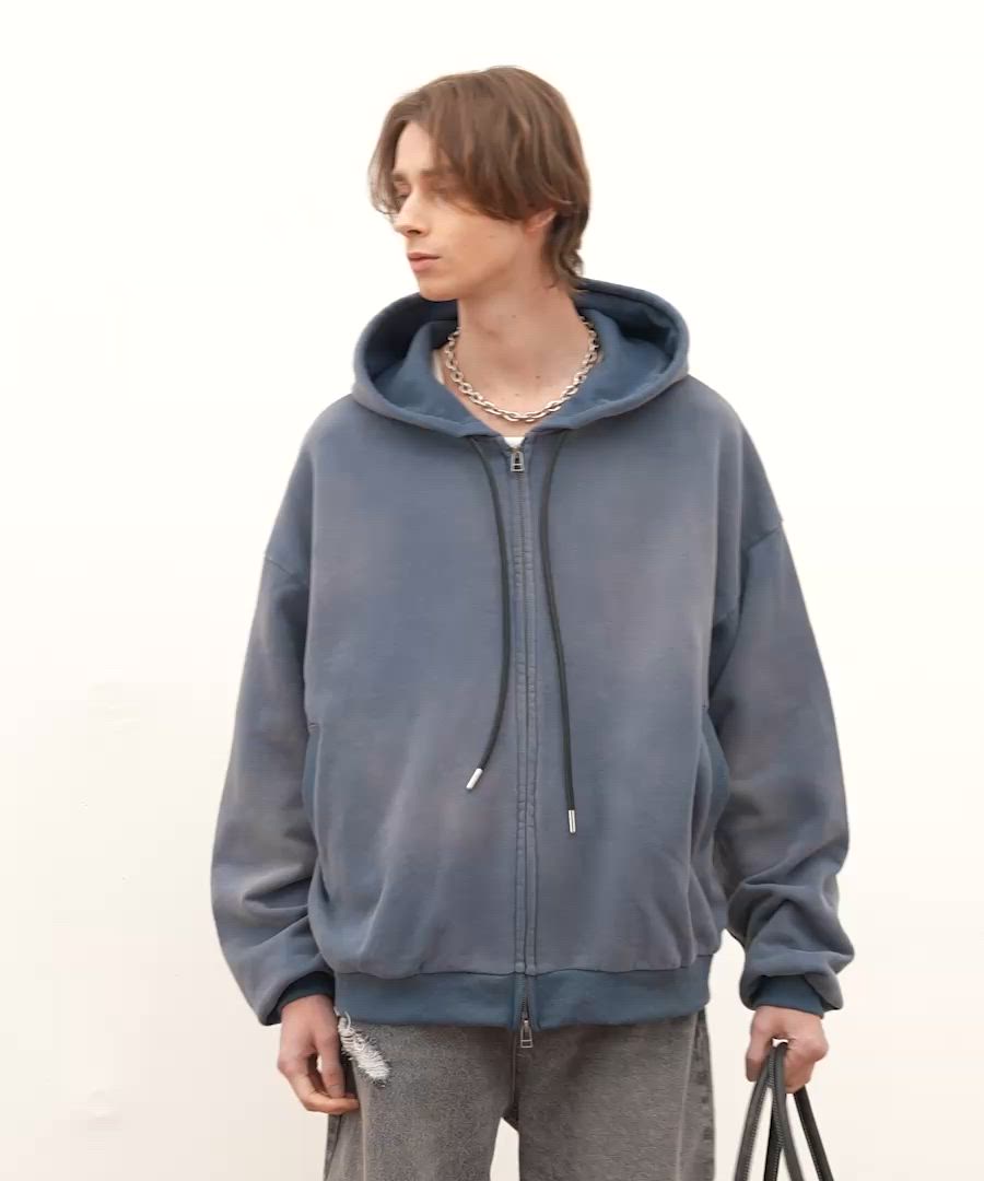 ajouter flow】bleach double zip hoodie（パーカー）｜ajouter flow