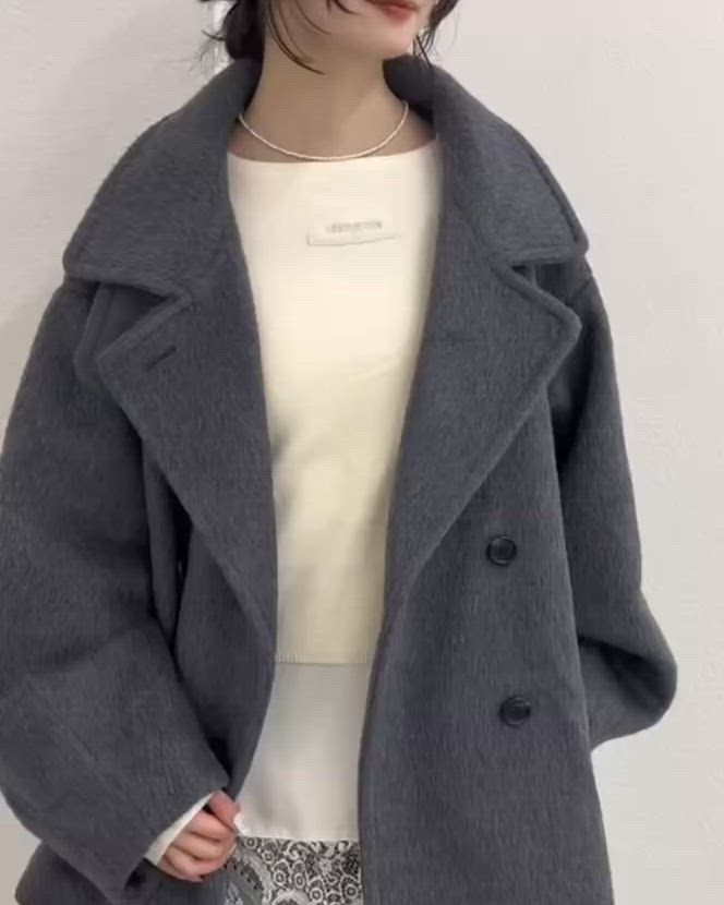 セール】【12.12(FRI)～12.14(SUN)限定価格】ウール混 シャギーミドル