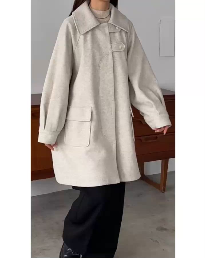 セール】ステンカラーオーバーミドルコート（ステンカラーコート