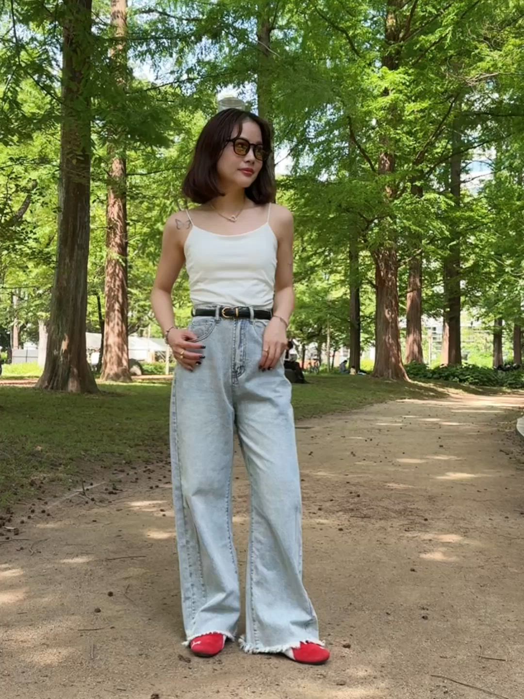 wide loose denim（デニムパンツ）｜JUMELLE（ジュメロ）の