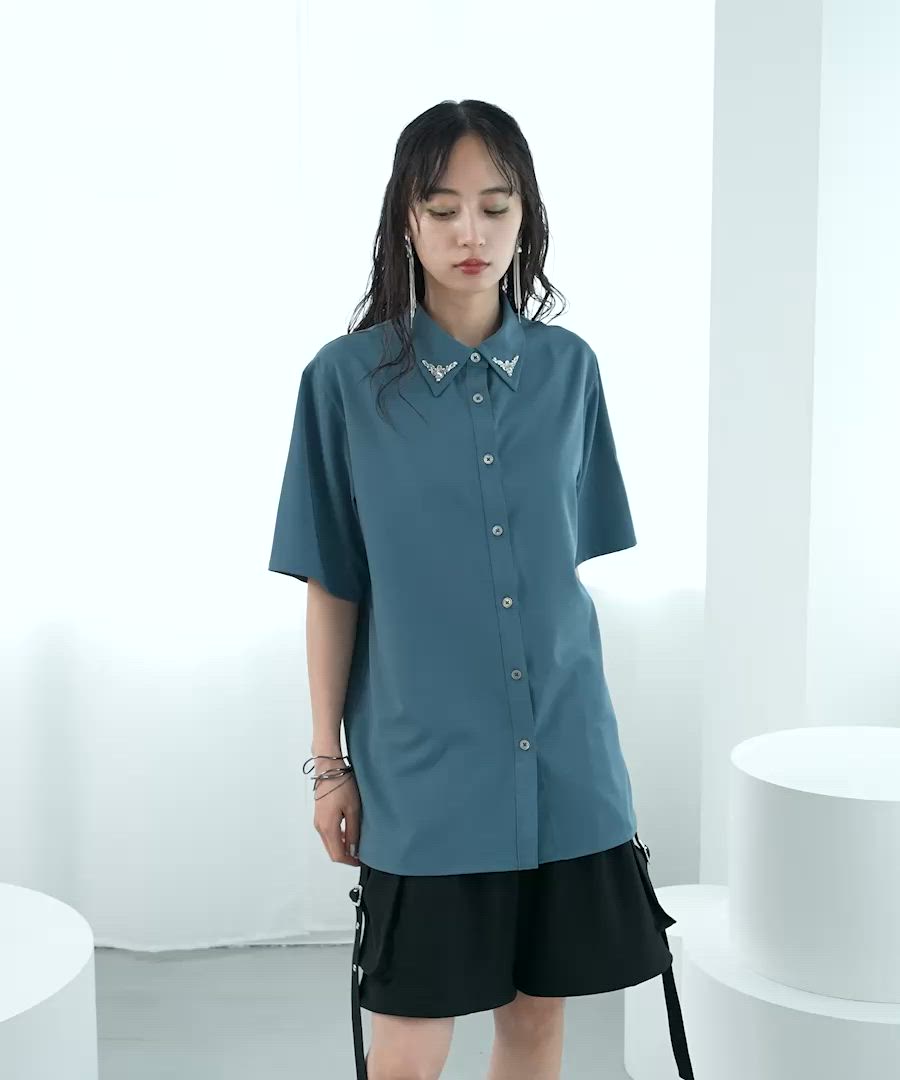 メタルパーツカラーシャツ(HARE)（シャツ/ブラウス）｜HARE（ハレ）の