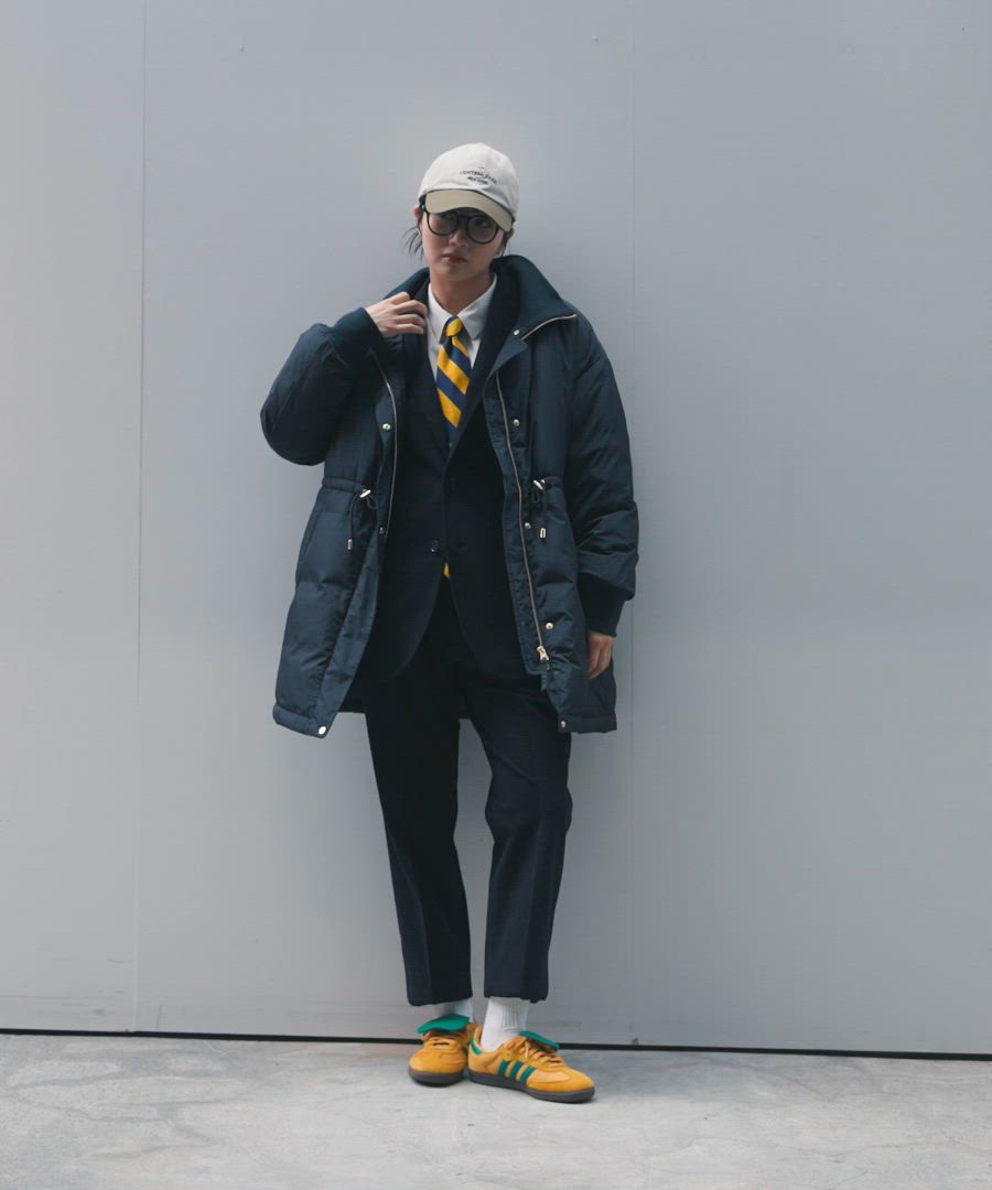 専用JJ314CGLソ付★12.5号→9号ダウン 最長発送期日12/23 moment+ ダウンコート ダウンジャケット スタンドカラーファイバー