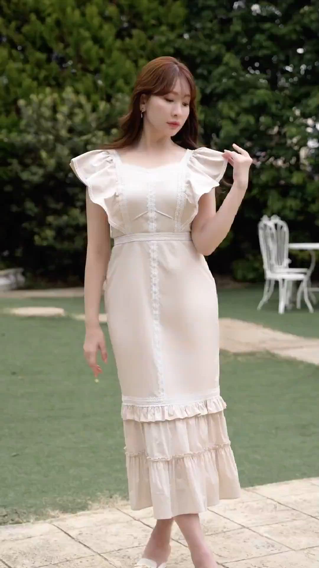 ワンピース Kiki Butterfly Sleeve Dress Kiki Butterfly Sleeve Dress（ワンピース）｜Her lip to（ハーリップ