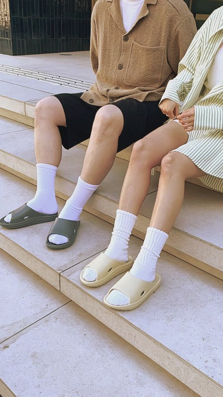 軽量 × クッション 疲れにくい スライド サンダル ユニセックス