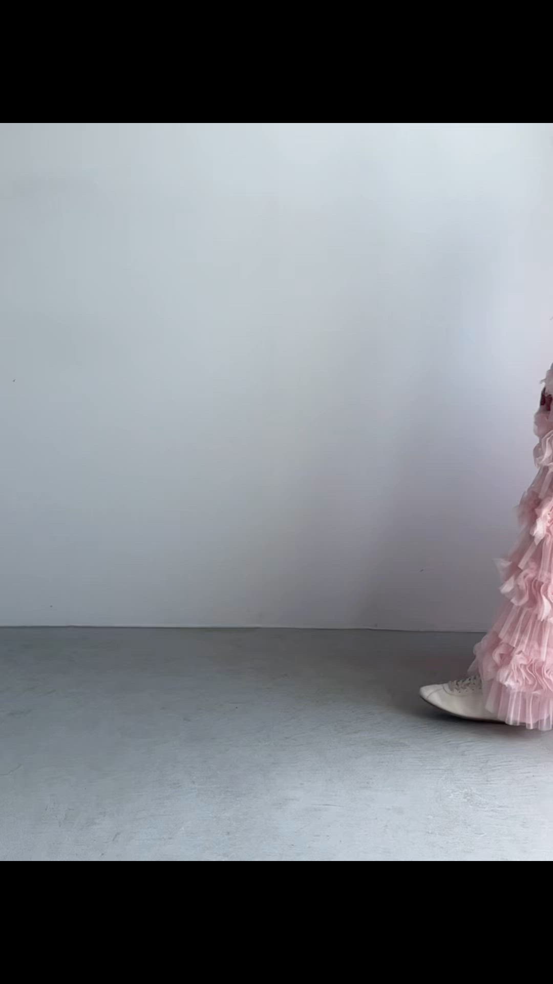 PERNA フェザーチュールジャンパースカート　ピンク フェザーチュールジャンパースカート（ワンピース）｜PERNA（ペルナ