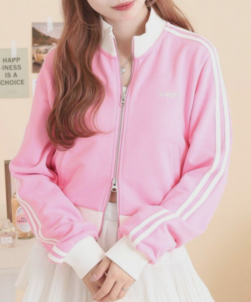 セール】ニューヨーククロップドスウェットジップアップ（ジャージ