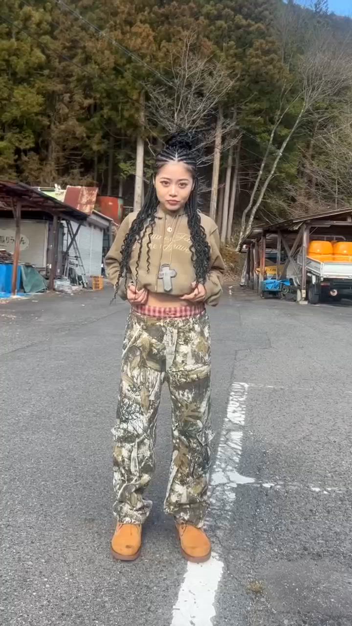 AINA - レイヤード風リアルツリーカーゴパンツ GOSSIP CLUB made in