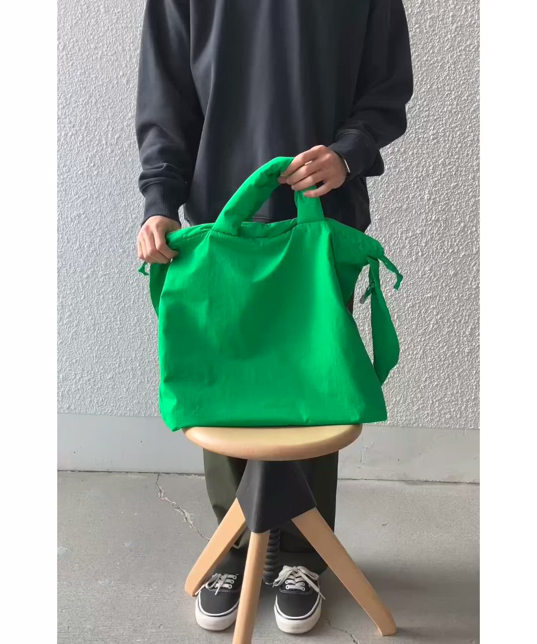 SHIPS any: 3WAY ナイロン ギャザー ショルダーバッグ (ユニセックス