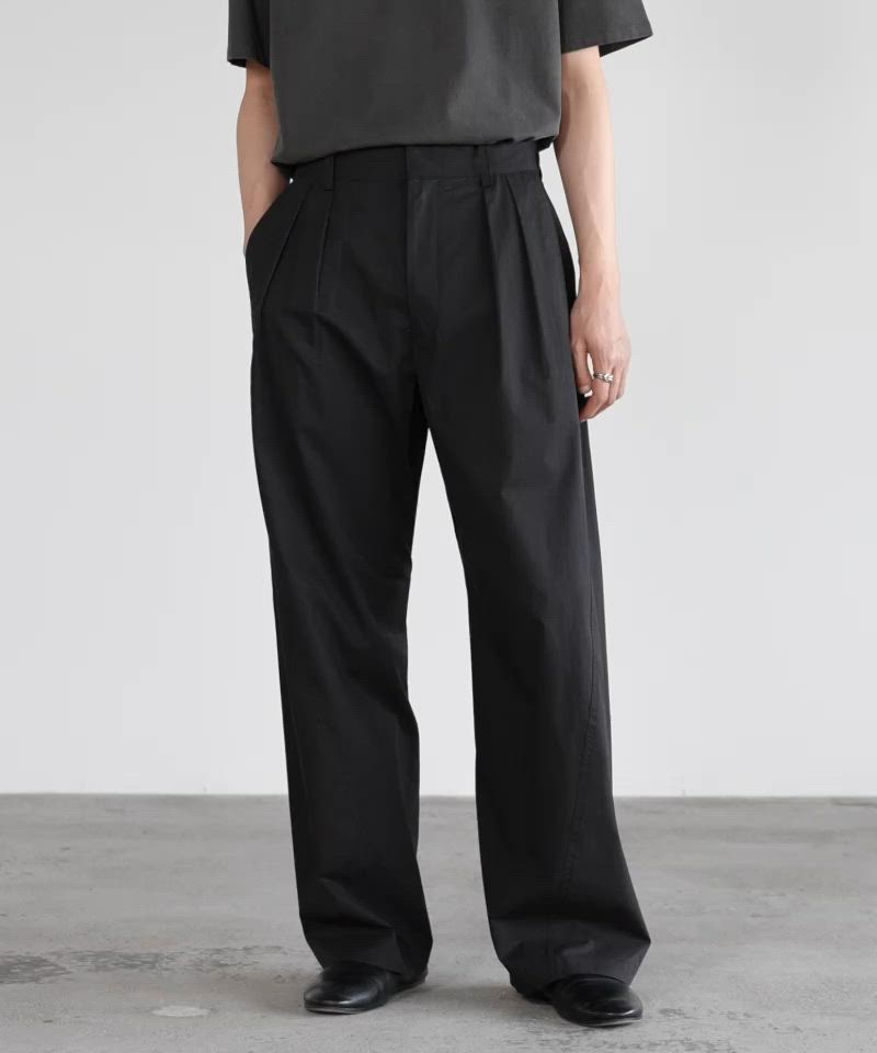 lidnm リドム　春夏パンツ3点セット HIGH COUNT COTTON CURVED SLACKS（スラックス）｜WYM LIDNM（ウィム