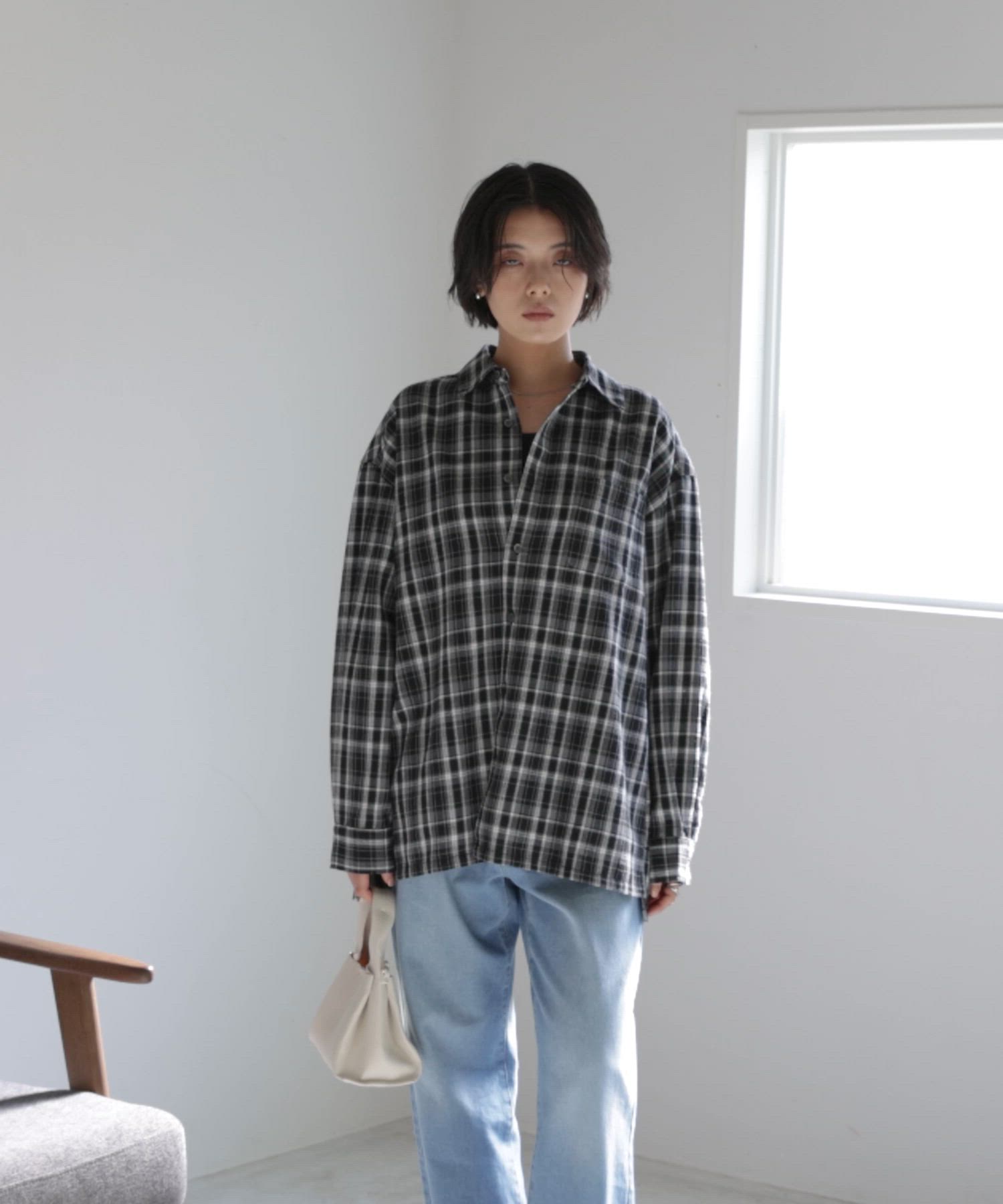 【好配色】希少60’s USA製オンブレネルシャツ レーヨンM Boxシルエット 60's～ Arrow オンブレーチェック レーヨンシャツ 極上配色 表記(M