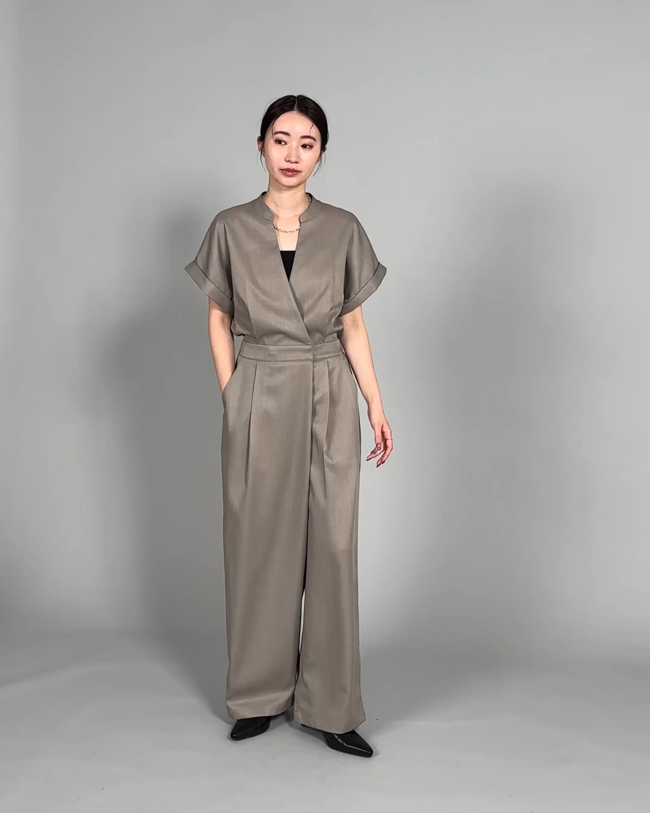 Et】Wrap Design All In One（つなぎ/オールインワン）｜select MOCA