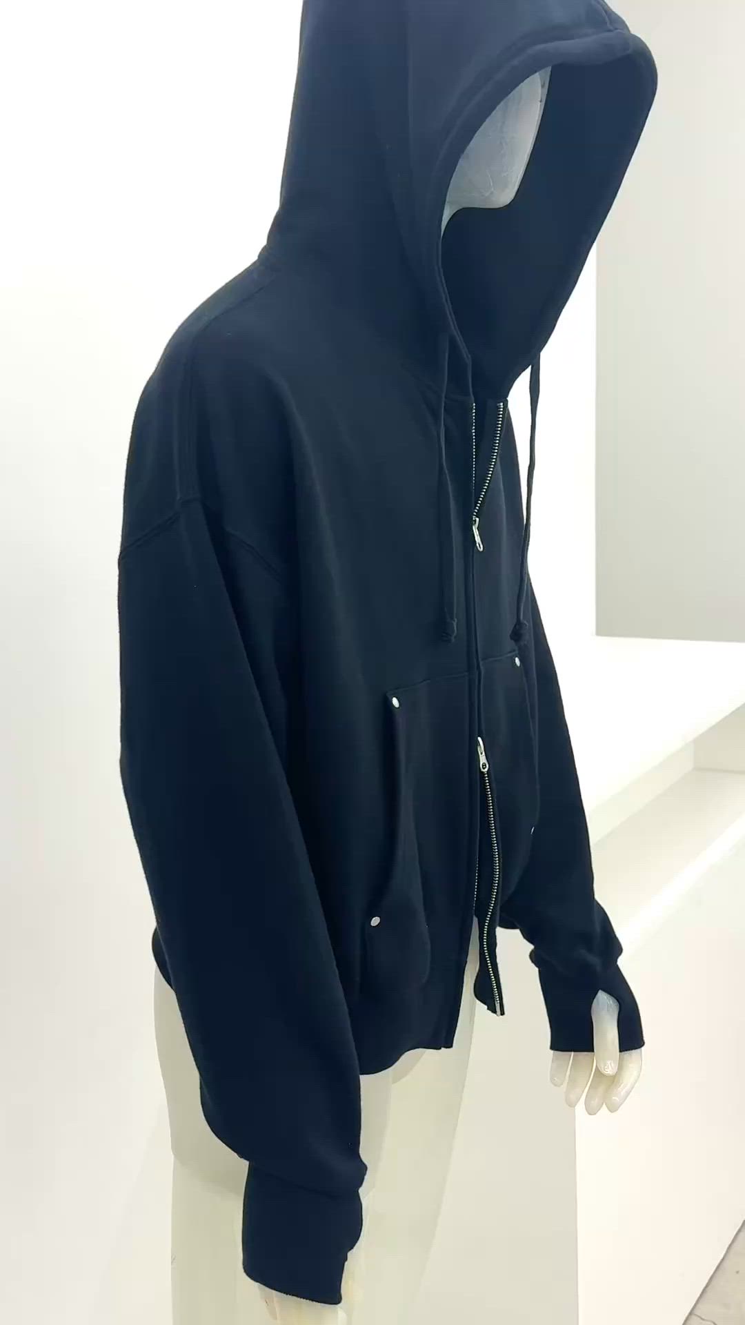 kurumi - スタッズ付きZIPパーカー（パーカー）｜INTER FACTORY