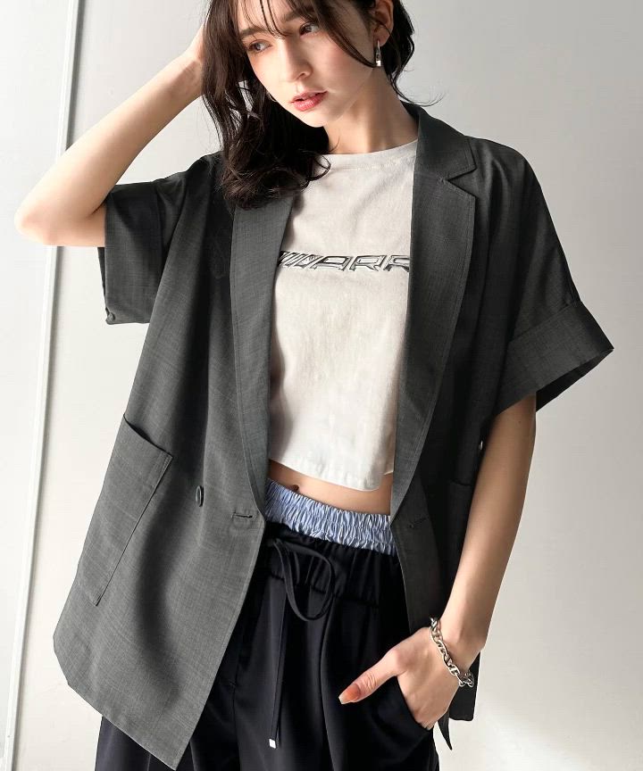 セール】大人の抜け感を楽しむ。麻調シアードルマンショートスリーブ