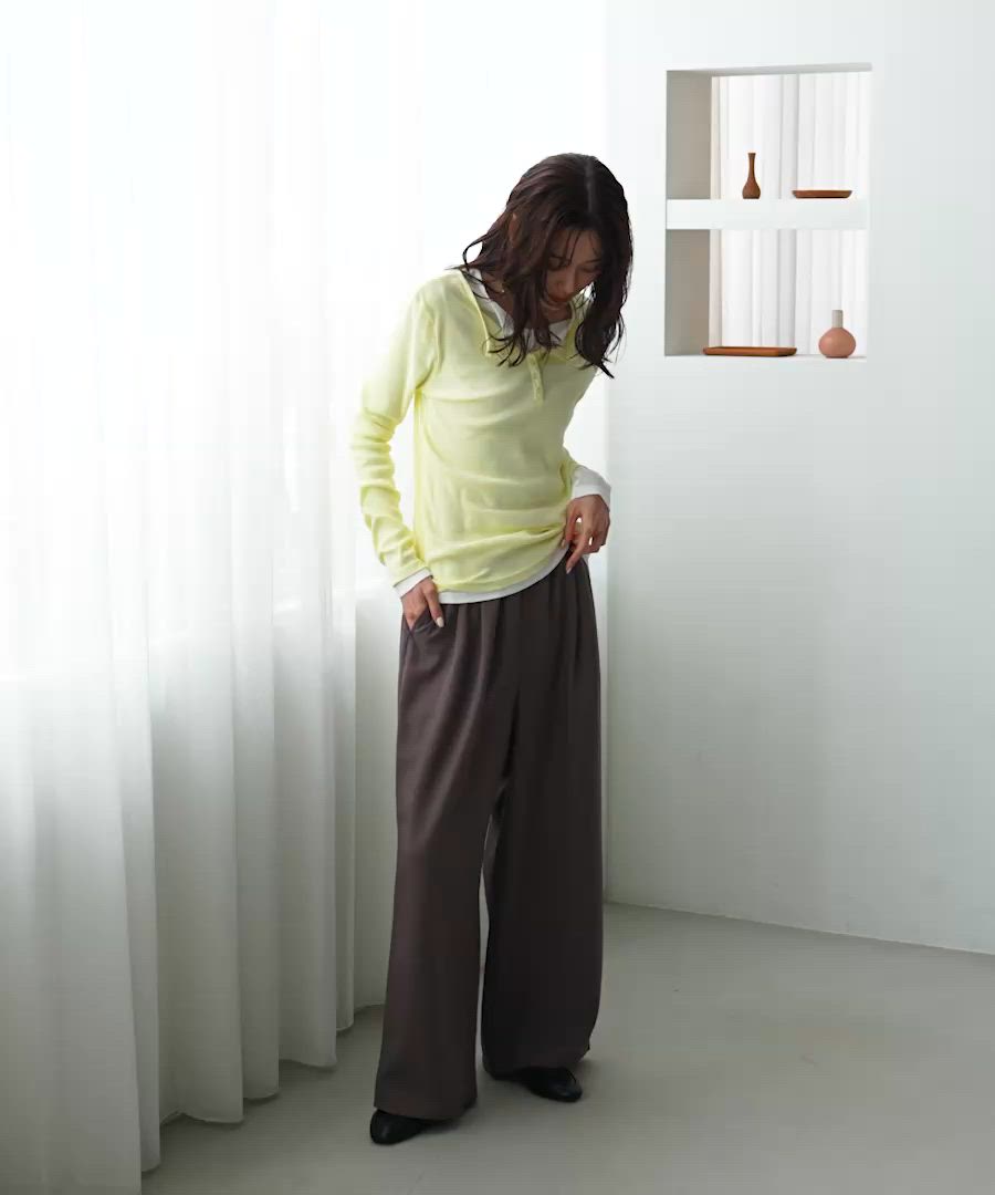 【MD.BROWN】<ASTRAET>バックスソギャザー イージーワイドパンツ MD.BROWN】ASTRAETバックスソギャザー イージーワイドパンツ 【公式通販】