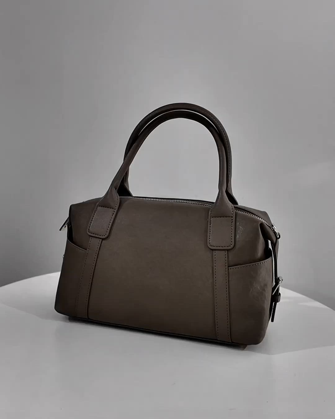 セール】2way real leather medium boston bag / 2wayリアルレザー
