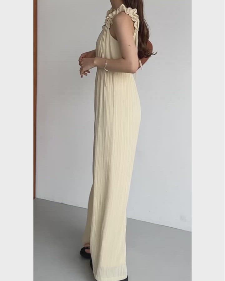 ギャザーショルダーオールインワン[高身長サイズMT/低身長サイズS有り