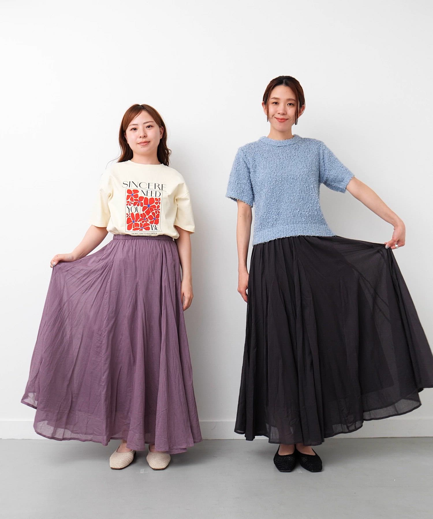 セール】エアリーコットンボイルフレアスカート（スカート）｜URBAN