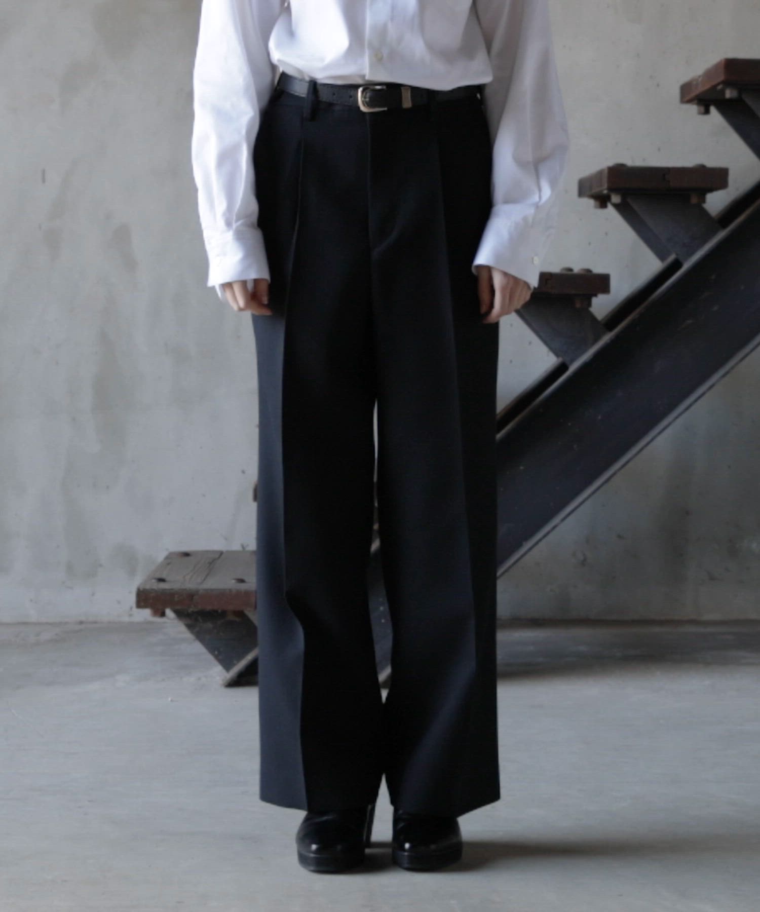 CLEL core.】Super 100s Bishu Wool Slacks / スーパー100s 尾州ウール