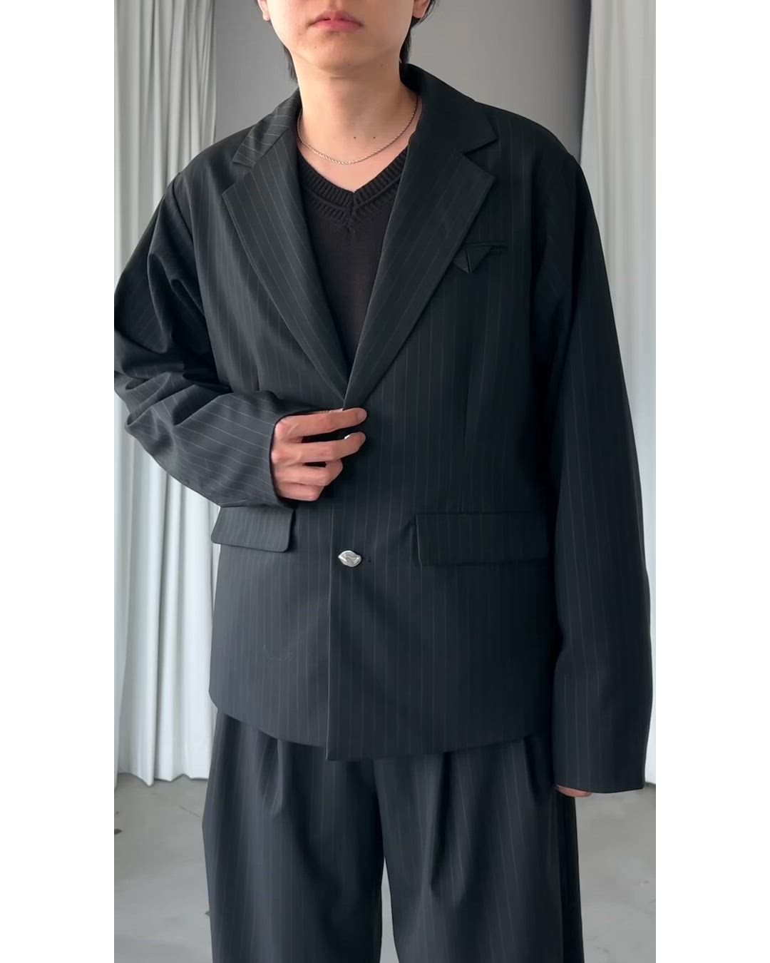 SINGLE-BREASTED DESIGN TAILORED JACKET/シングルブレストデザイン