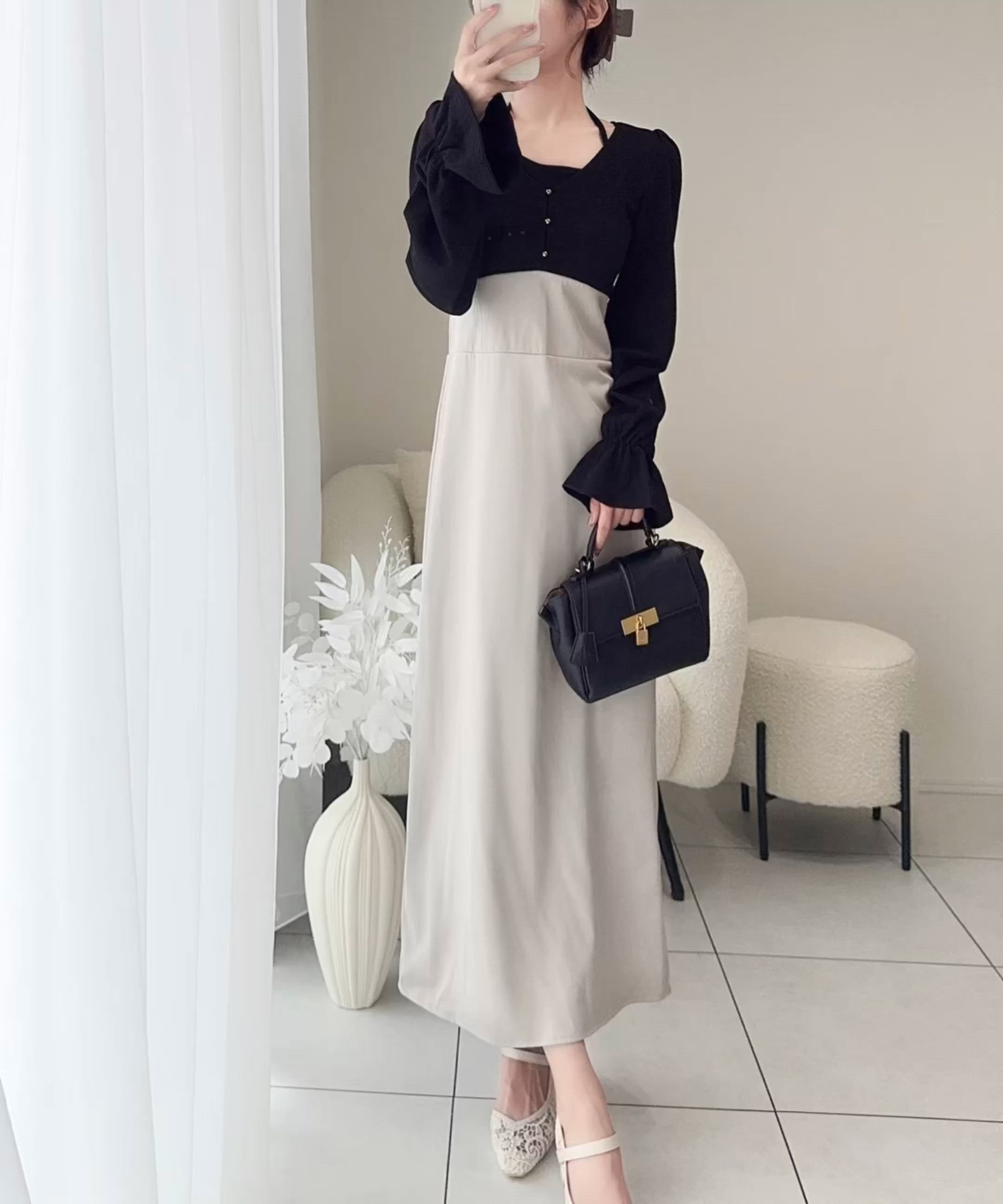 セール】【mily bilet】大人シック。チョーカーデザインレイヤード風