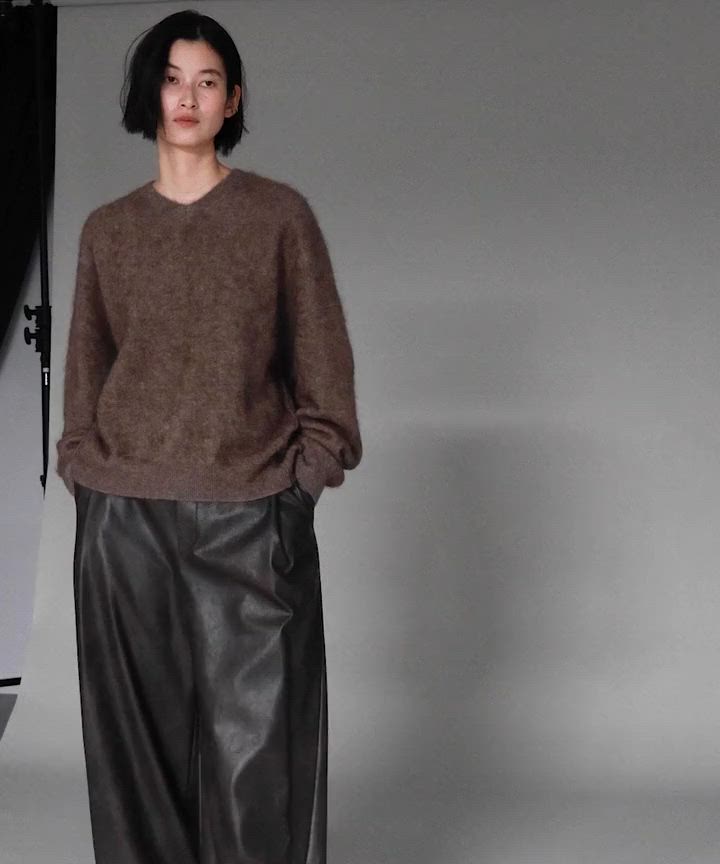 curensorogy カレンソロジーヤク100％ ボトルネック ゆとり ニット curensorogy カレンソロジーヤク100％ ボトルネック ゆとり ニット