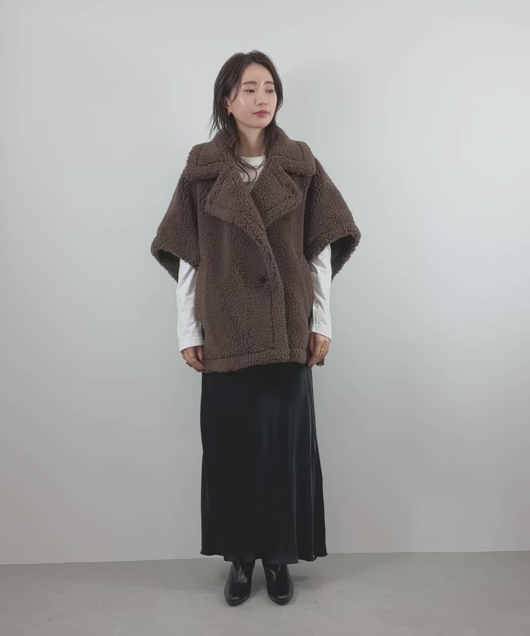 セール】テディボアポンチョ（その他アウター）｜Gready Brilliant（グ