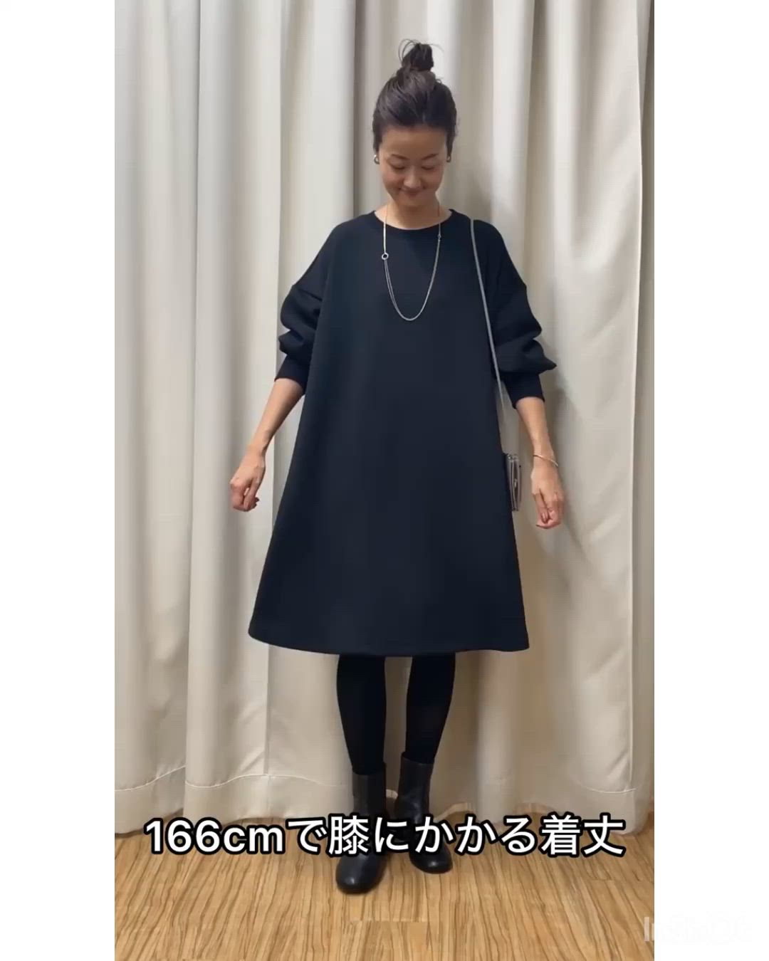 BEARDSLEY 袖パフダンボールワンピース　ブラック 袖パフダンボールワンピース（ワンピース）｜BEARDSLEY（ビアズリー