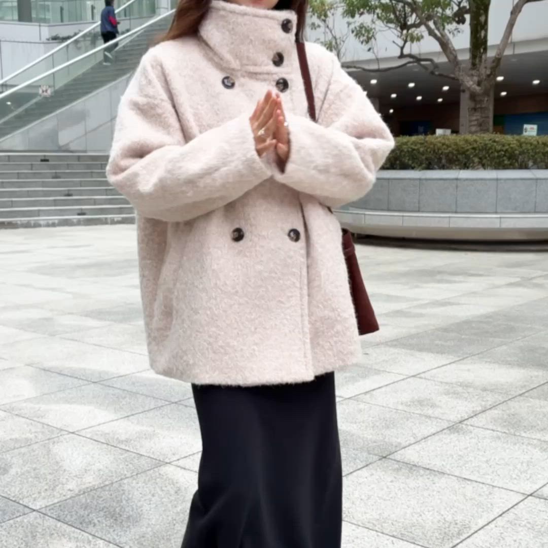 2WAYシャギーミドルコート（その他アウター）｜Shelly island