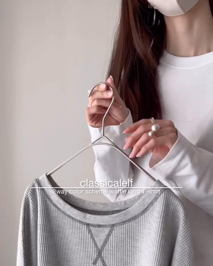 セール】《JaVaジャバ 別注》シンプルなのに格上げ。2way配色ワッフル