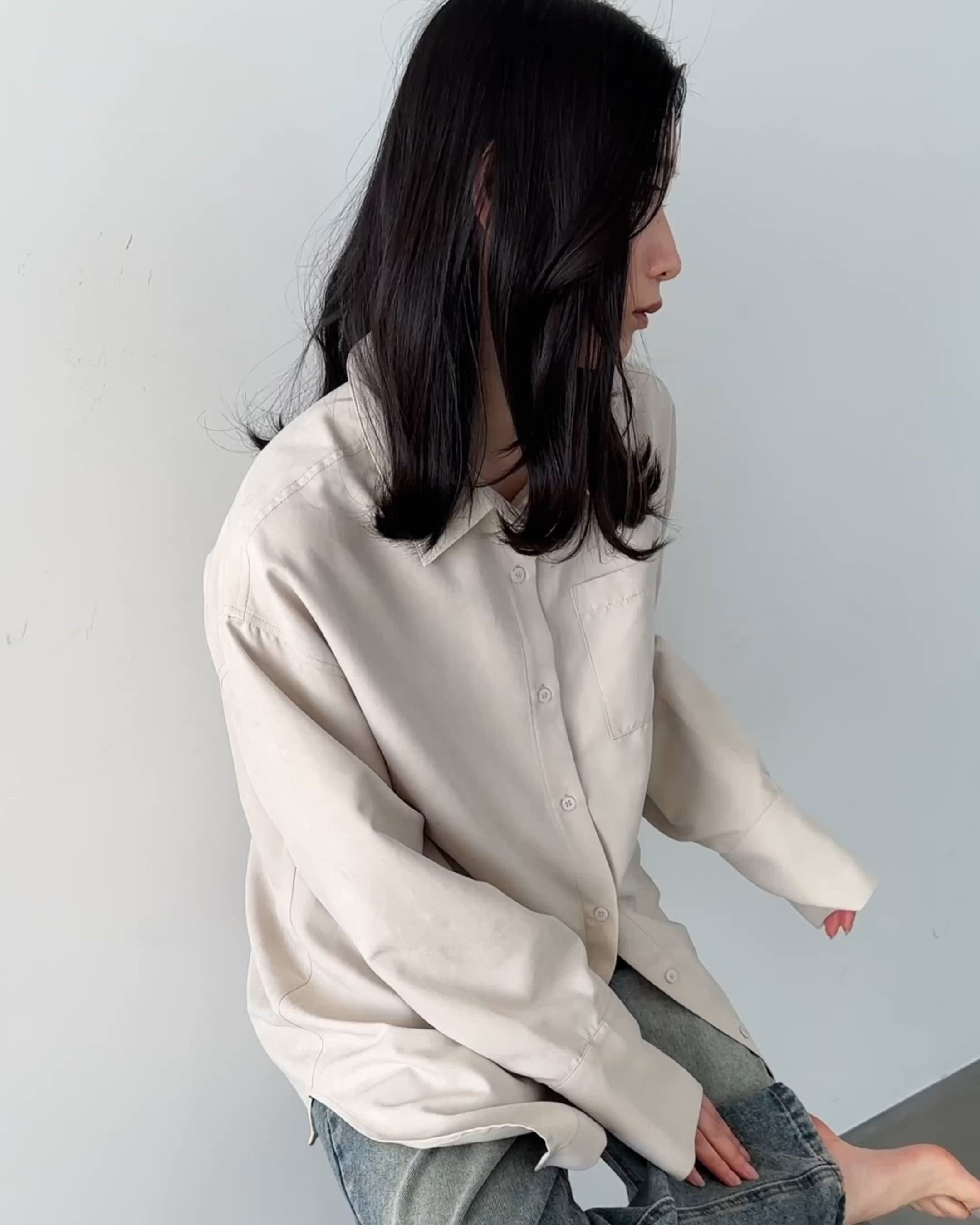 ビンテージライクオーバーシャツ（シャツ/ブラウス）｜feepur