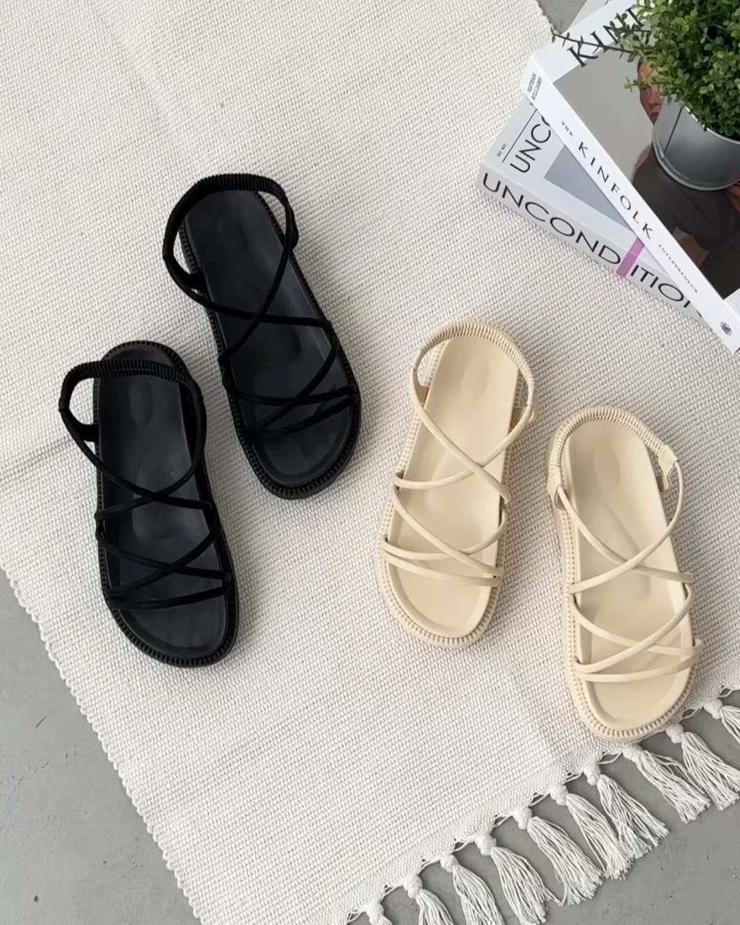 セール】クロスストラップ厚底サンダル（サンダル）｜CLEA（クレア）の