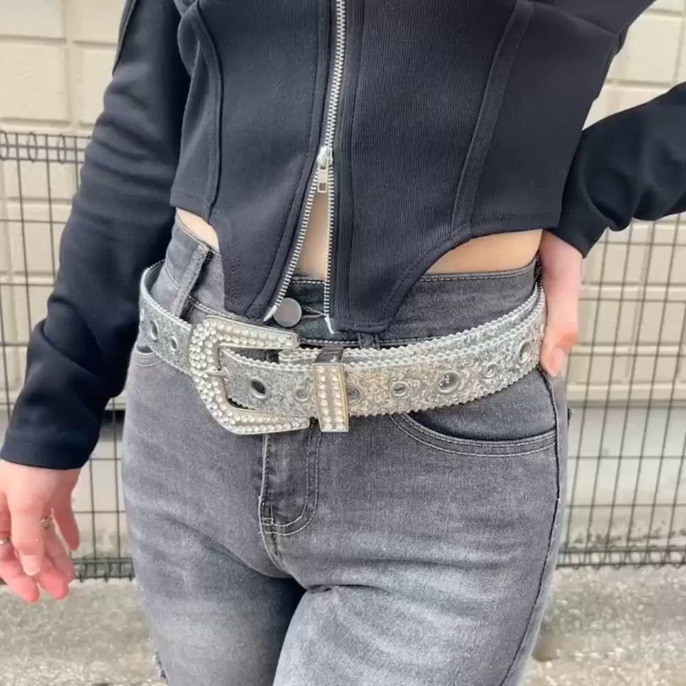 ビジューストーンギャルベルト（ベルト）｜Diable baiser（ディアブル