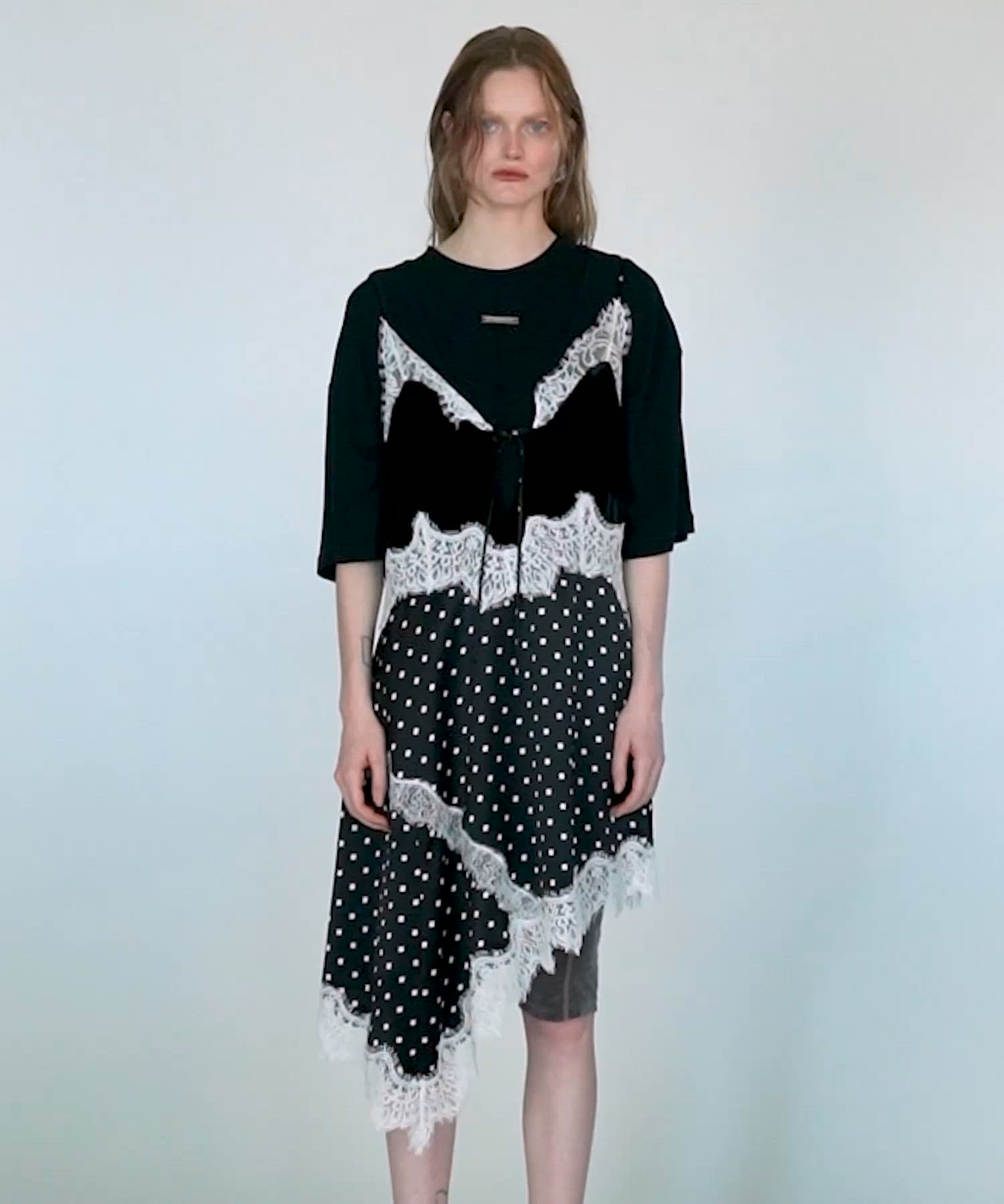 Pre-Order】アシンメトリックランジェリーチュニック / Asymmetrical