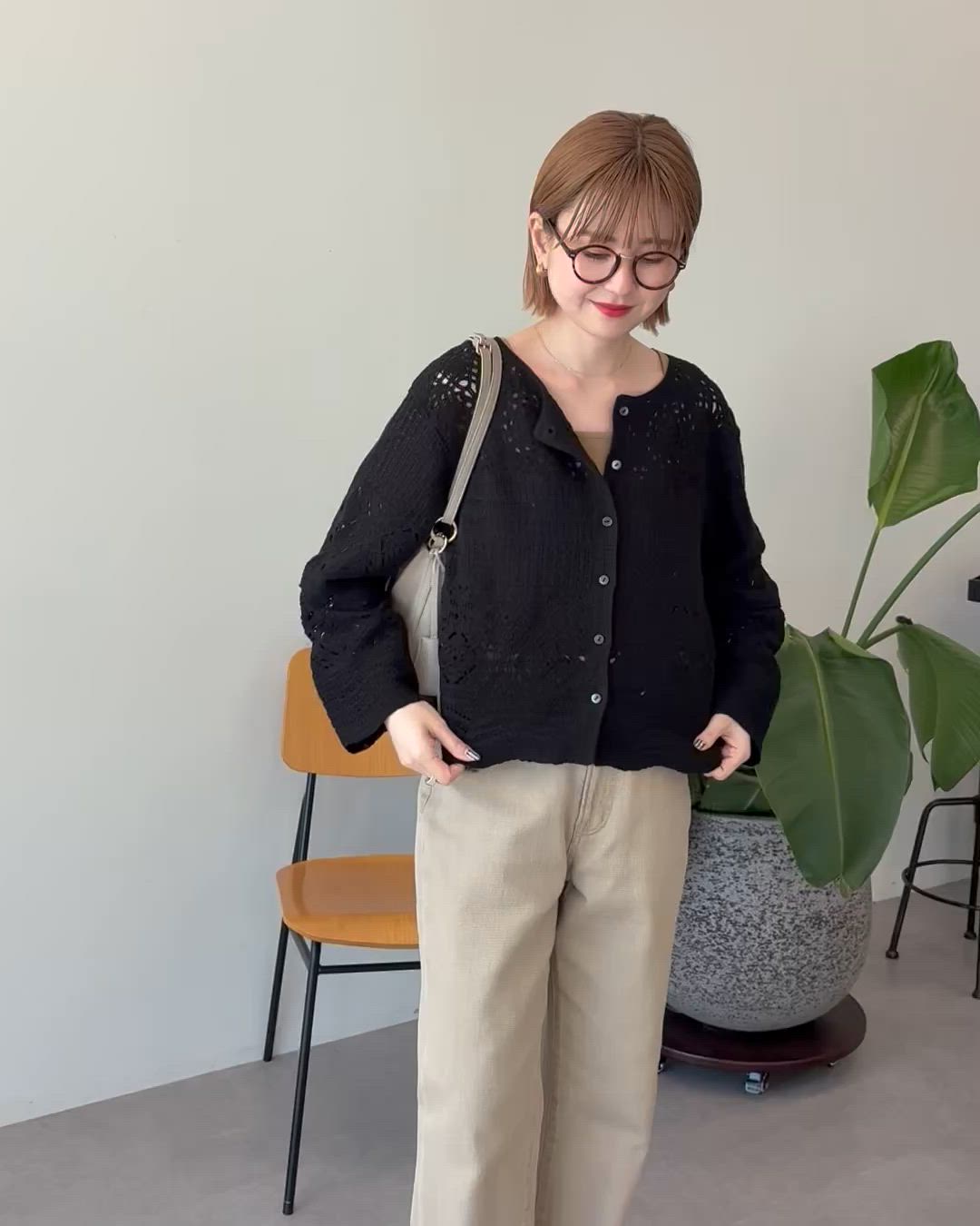 セール】クロシェニットカーディガン（カーディガン/ボレロ