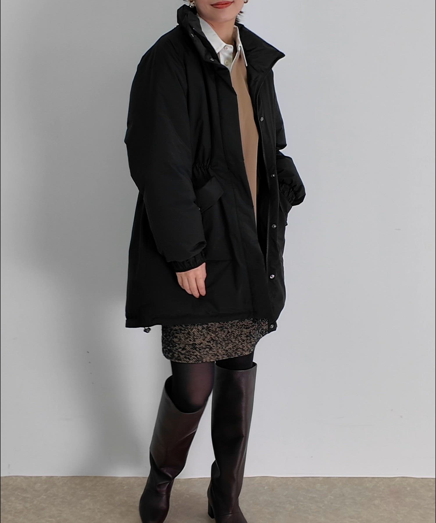 セール】F by ROSSO 撥水リバーシブルロングダウン（ダウンジャケット