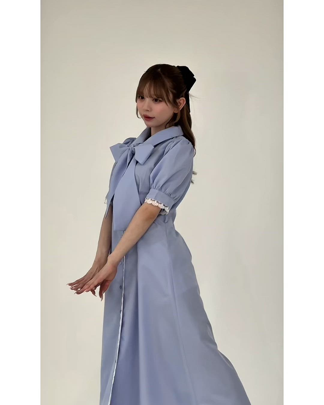 セール】アソートボウタイレースシャツワンピース（ワンピース