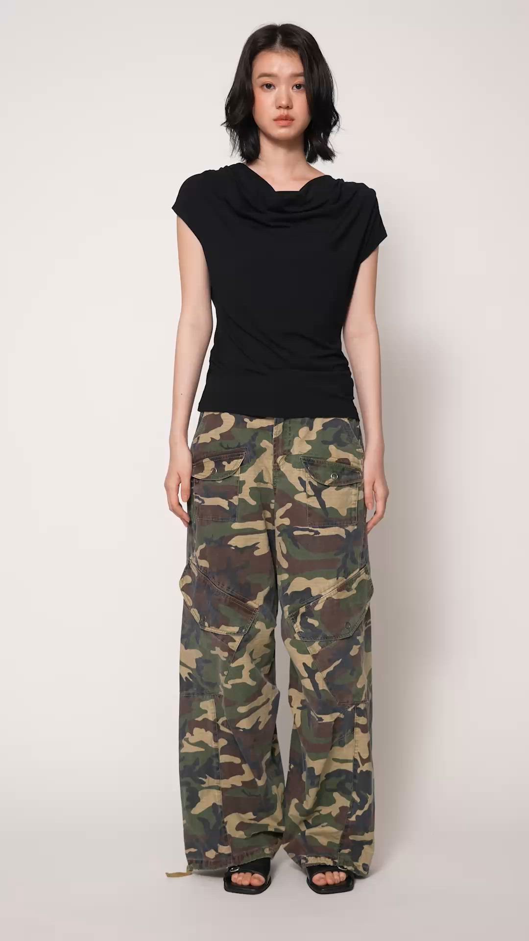 BIG PK MILITARY PT ビッグポケット ミリタリーパンツ 春服（カーゴ