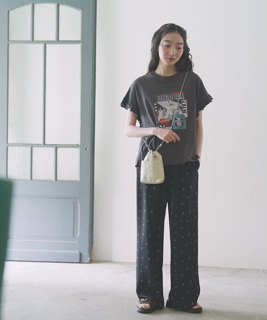 セール】アソートフリルグラフィックTシャツ（Tシャツ/カットソー