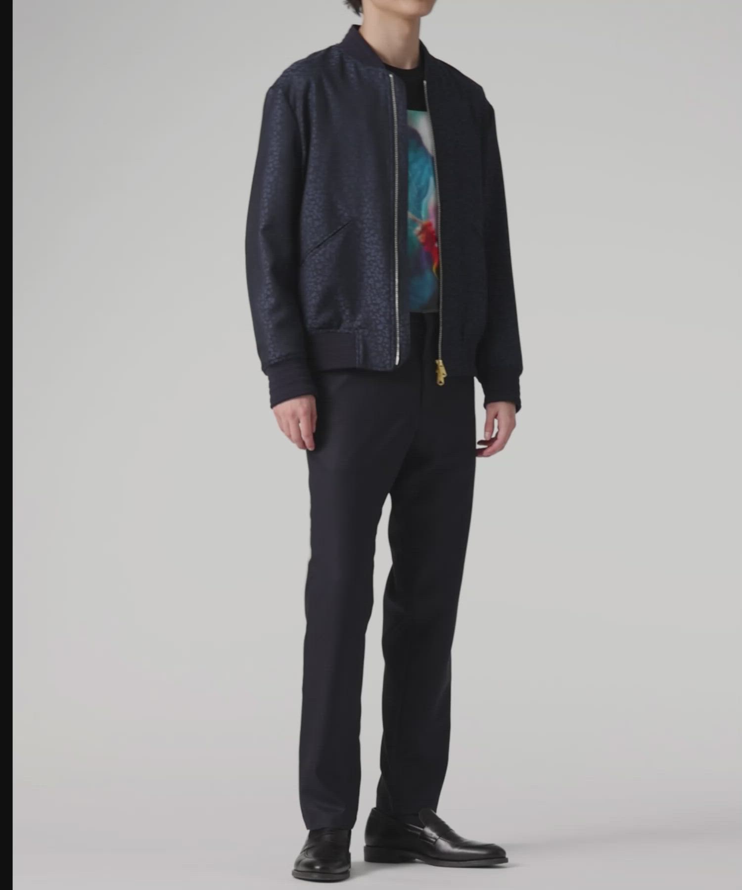 セール】'Leopard' ジャカード MA-1ブルゾン / 153153 275U（ブルゾン